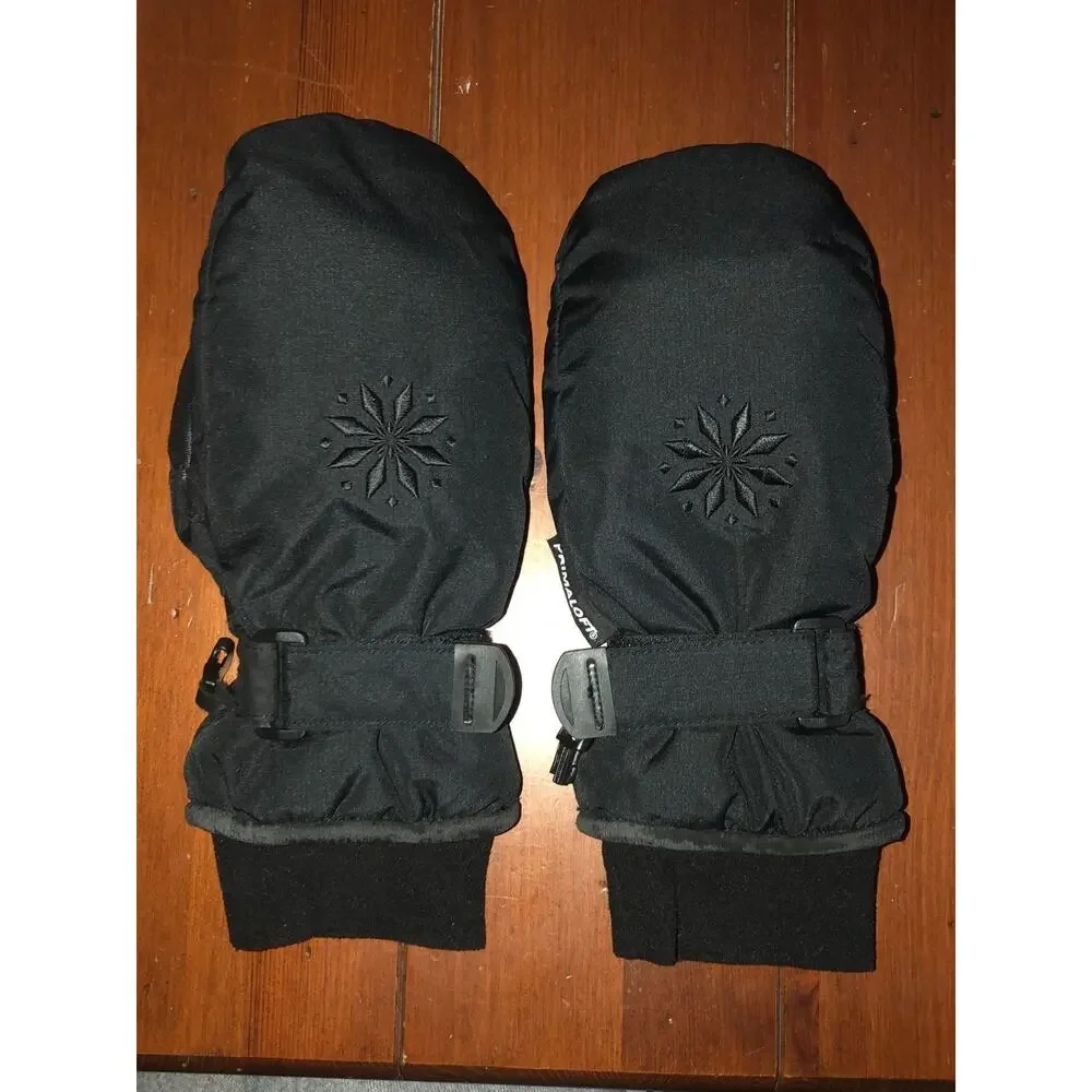 Scott primaloft mittens with finger bays black size small
